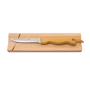 Planche à saucisson 24x6x2cm + couteau