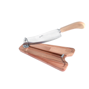 Coupe pain socle bois huilé 25cm