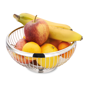 Fruit-/ broodschaal inox Ø17,5cm h8,5cm