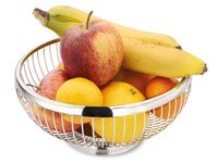 Fruit-/ broodschaal inox Ø17,5cm h8,5cm