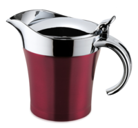 Saucière thermo rouge à couvercle inox/plastique chromé 500ml