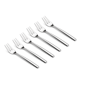 Dessertvorken Puro inox - set 6st.