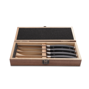 Couteau à steak 24cm - set 4pcs. dans une boîte en bois