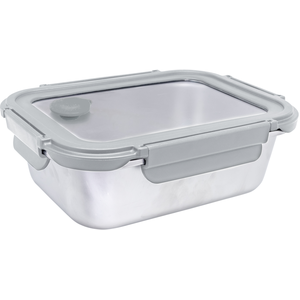 Boîte de conservation inox avec couvercle en verre 700ml (micro-onde)