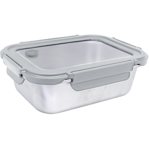 Bewaardoos inox met glazen deksel 1200ml (microgolf)
