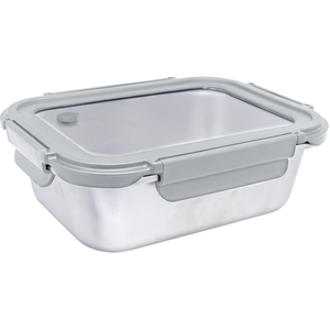 Bewaardoos inox met glazen deksel 1700ml (microgolf)