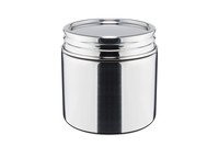 Bewaardoos rond inox m/deksel 1000ml