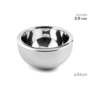 Serveerschaal dubbelwandig Ø24cm