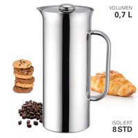 Koffiezetapparaat thermisch inox 700ml 3-4 tassen