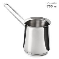 Maatbeker (schuimer) inox met gietrand 0,7L