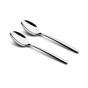 Muesli- en yoghurtlepel Puro inox - set 2st.