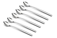 Latte Macchiato lepel Puro inox - set 6st.