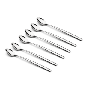 Latte Macchiato lepel Puro inox - set 6st.