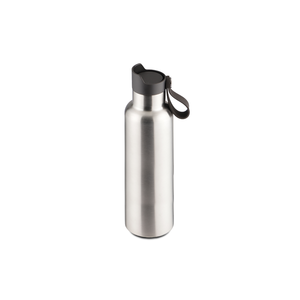 Drinkfles vacuum met klikdop 1L inox
