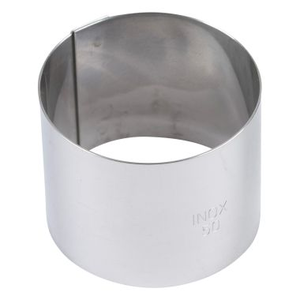 Cercle à dresser inox Ø8cm h4cm