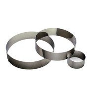 Cercle à dresser inox Ø6,5cm h4,5cm