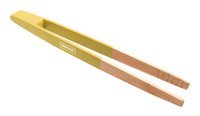 Pince pour pain/toast bambou beige