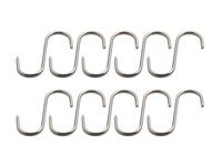 Set de 10 crochets de boucherie 10cm