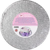 Sous-tarte couleur argent Ø26 x 1,2cm