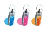 Flessenkoeler met gel (blauw, oranje, roze)