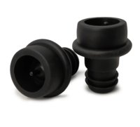 Wijnstop met uitgietbek silicone set van 2 - Laatste stuks