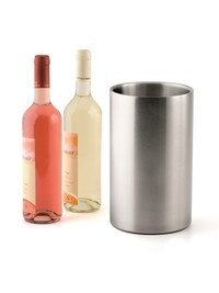 Fleskoeler 9,5cm h20cm inox satiné dubb.wandig
