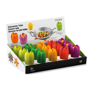 Dessous-plat silicone tulipe - Display 15pcs
