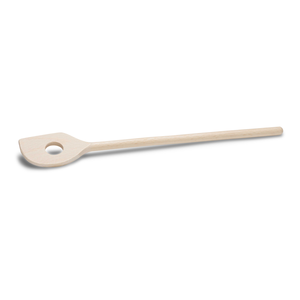 Cuillere en bois pointue à/trou 30cm