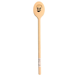 Cuillere en bois ovale Smiley 30cm