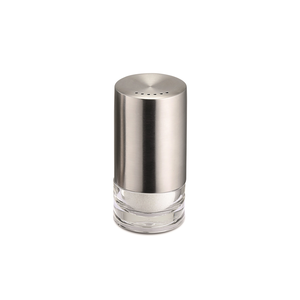 Salière 8,2cm inox/acryl