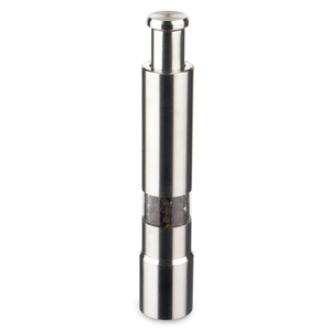 Mouline à poivre / sel poussoir inox Ø28mm H 150mm