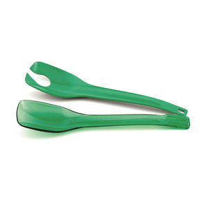 Couverts à salade plastique vert 305mm