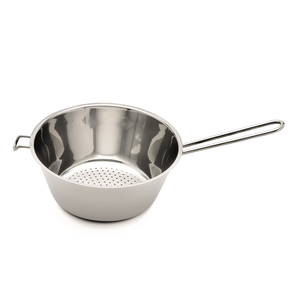 Blancheerzeef inox met vlakke bodem Ø22cm