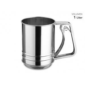Passe farine/sucre inox Ø125mm B 180mm H 130mm