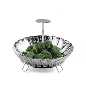 Panier vapeur extensible Ø13-23cm avec manche téléscope