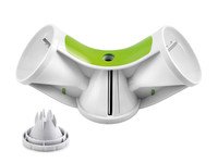 Coupe-spirale Triple blanc et vert