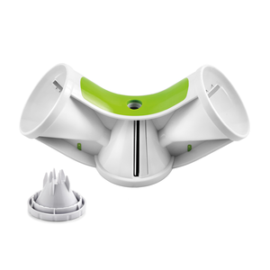 Coupe-spirale Triple blanc et vert