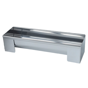Gouttière à bûche inox 30x8x6.5cm + insert