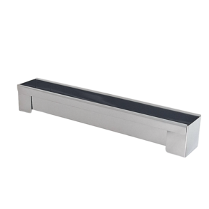 Gouttière à bûche inox 30x4.5x4.5cm