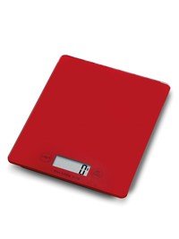 Balance de cuisine digitale jusqu'au 5kg rouge