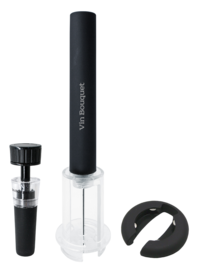 Set kurketrekker+vacuümdop+foliesnijder - geschenkdoos