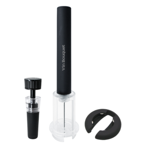Set tire-bouchon+bouchon s/vide+coupe-capsule boîte à cadeau