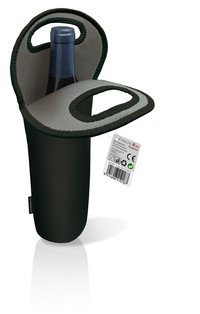 Flessenkoeler neopreen draagtas 1 fles