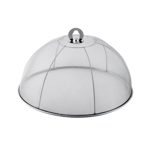 Afdekstolp voedsel anti-vlieg inox 30x14cm