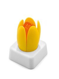 Dessous-plat silicone tulipe jaune-orange 2pc.