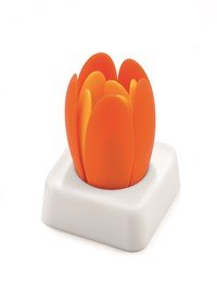 Dessous-plat silicone tulipe orange-jaune 2pc.