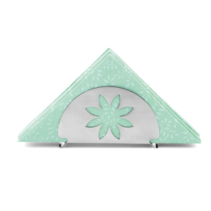 Porte-serviettes de table fleur inox