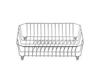 Egouttoir vaisselle inox 350x360x90mm