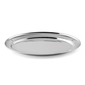 Plateau à servir inox oval 205x295mm