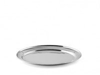Plateau à servir inox oval 245x345mm